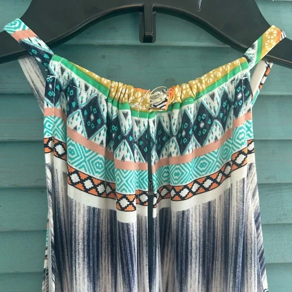 London Style Vibrant Patterned Maxi Dress - Picture 5 of 5